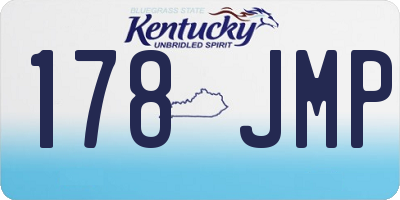 KY license plate 178JMP