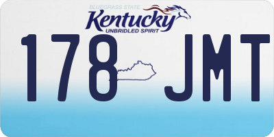 KY license plate 178JMT