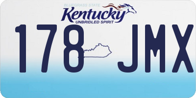 KY license plate 178JMX