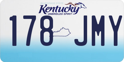 KY license plate 178JMY