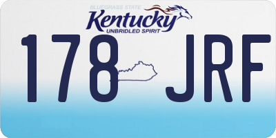 KY license plate 178JRF