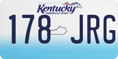 KY license plate 178JRG