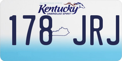 KY license plate 178JRJ