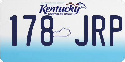 KY license plate 178JRP