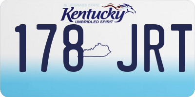KY license plate 178JRT