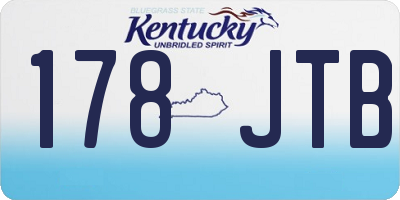 KY license plate 178JTB