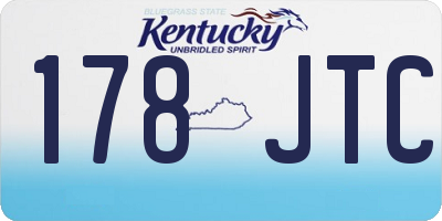 KY license plate 178JTC