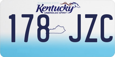 KY license plate 178JZC