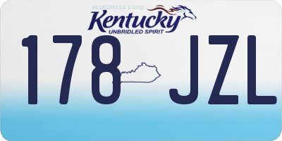KY license plate 178JZL