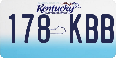 KY license plate 178KBB