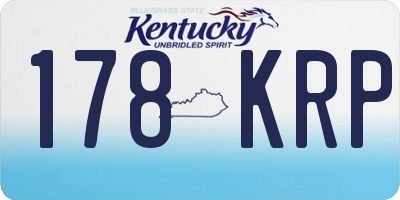 KY license plate 178KRP