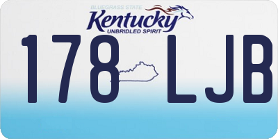 KY license plate 178LJB