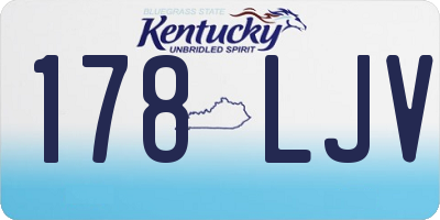 KY license plate 178LJV