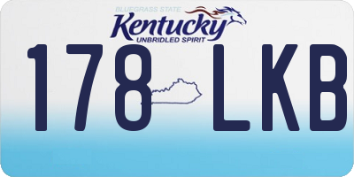 KY license plate 178LKB