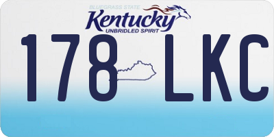 KY license plate 178LKC