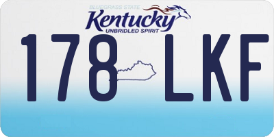 KY license plate 178LKF