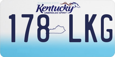 KY license plate 178LKG