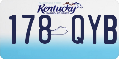KY license plate 178QYB