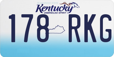 KY license plate 178RKG