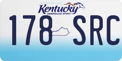 KY license plate 178SRC