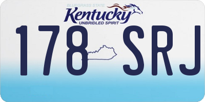 KY license plate 178SRJ