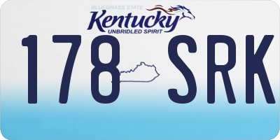 KY license plate 178SRK