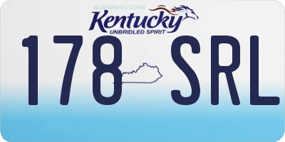 KY license plate 178SRL