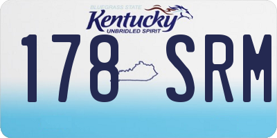 KY license plate 178SRM