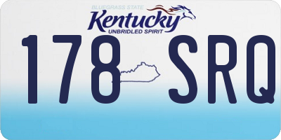 KY license plate 178SRQ