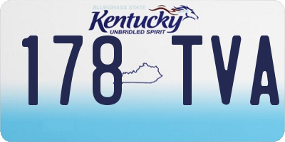 KY license plate 178TVA