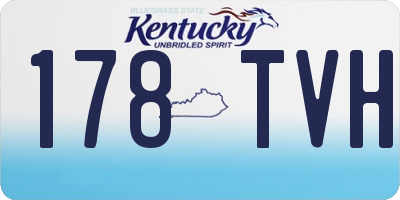 KY license plate 178TVH
