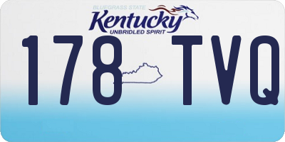KY license plate 178TVQ