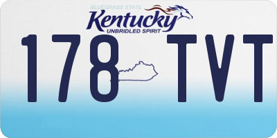 KY license plate 178TVT