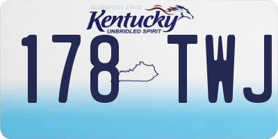 KY license plate 178TWJ