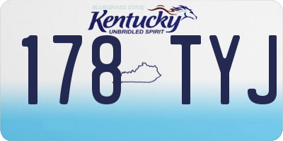 KY license plate 178TYJ