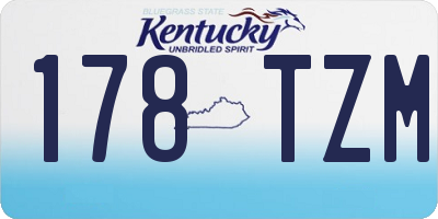 KY license plate 178TZM