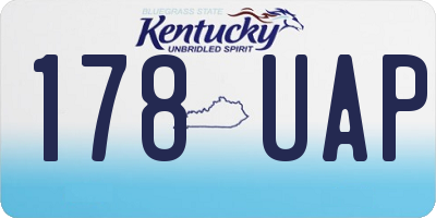 KY license plate 178UAP