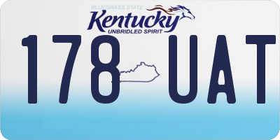 KY license plate 178UAT
