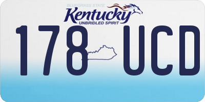 KY license plate 178UCD