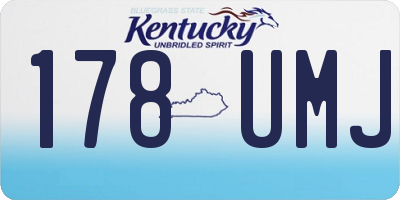 KY license plate 178UMJ