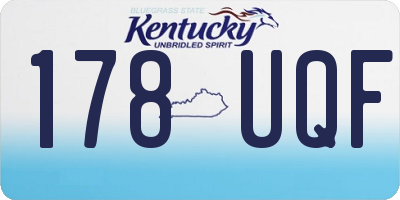 KY license plate 178UQF