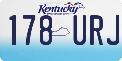 KY license plate 178URJ