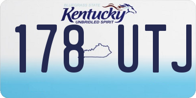 KY license plate 178UTJ