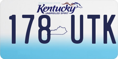 KY license plate 178UTK