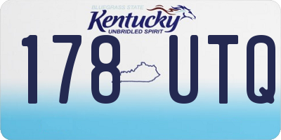 KY license plate 178UTQ