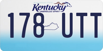 KY license plate 178UTT