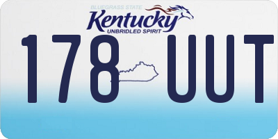 KY license plate 178UUT