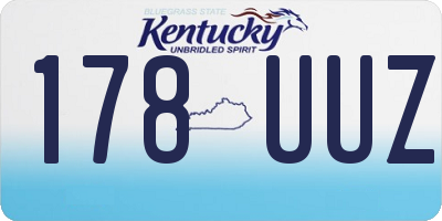 KY license plate 178UUZ