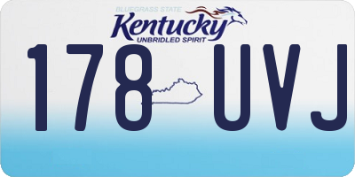 KY license plate 178UVJ