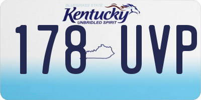 KY license plate 178UVP